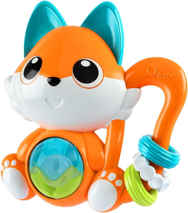 Chicco Musical Fox Plastic Rattle for Babies 6-36 Months, Multicolor - Image 2