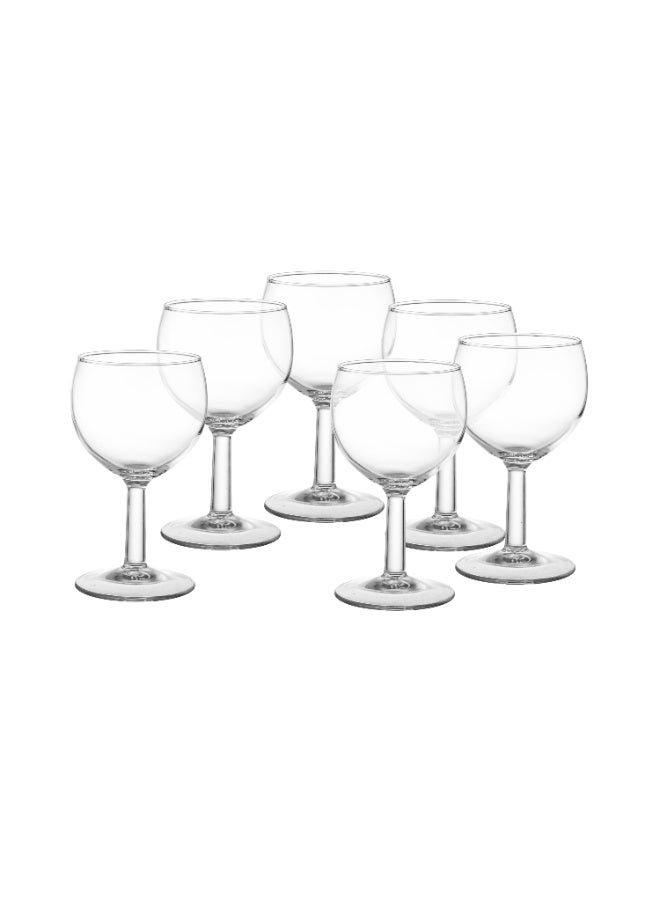 لومينارك كاسات عصير مقاس صغير للمناسبات و الاستقبالات الترحيبية عدد 6 قطعة من الزجاج الصافي و السعة 190 ML - Image 2