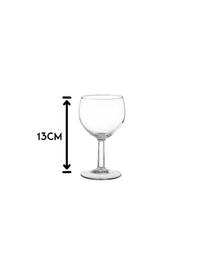 لومينارك كاسات عصير مقاس صغير للمناسبات و الاستقبالات الترحيبية عدد 6 قطعة من الزجاج الصافي و السعة 190 ML - Image 3