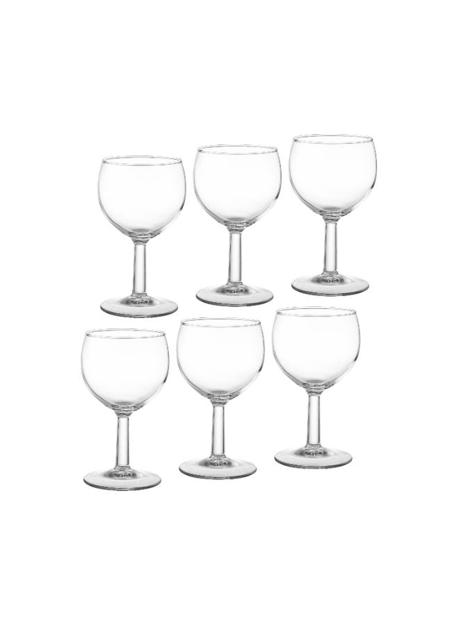 لومينارك كاسات عصير مقاس صغير للمناسبات و الاستقبالات الترحيبية عدد 6 قطعة من الزجاج الصافي و السعة 190 ML - Image 1