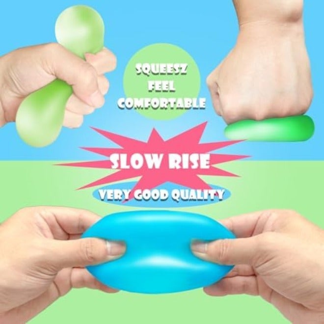JANESVISSY Glow in the Dark Stress Cube Fidget Toy (2-Pack) - Super Solid Squishy TPR Squeeze Toy for Kids Teens Adults (Blue & Purple) - Image 5