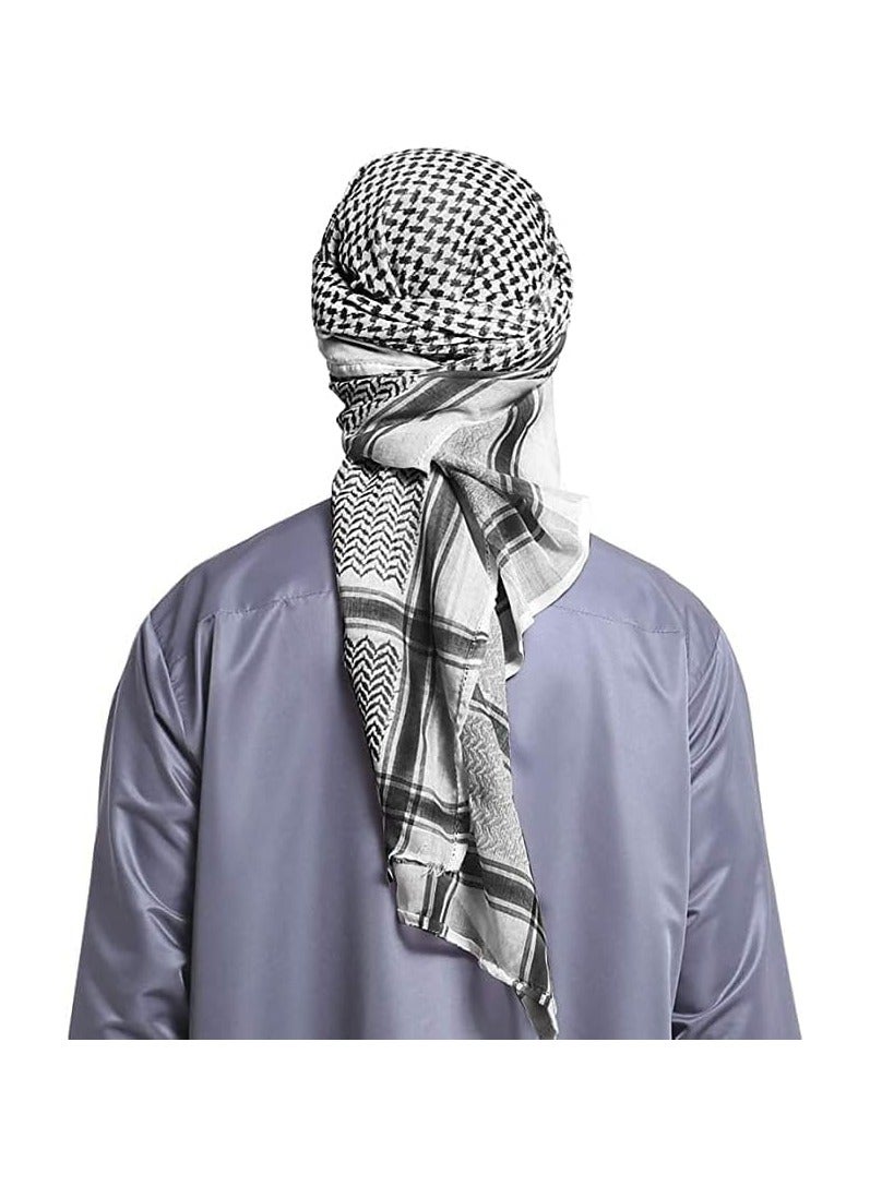 بايكو الرجال العربية شماغ الحجاب مسلم دبي عارضة أغطية الرأس وشاح الرقبة التفاف غطاء الرأس قبعة عمامة - Image 5