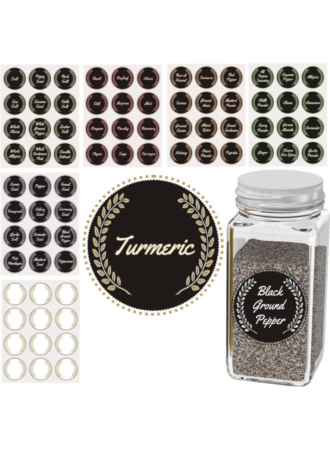 بريميفي ملصقات عبوات التوابل 60 ملصقًا مطبوعًا مسبقًا و12 ملصقًا فارغًا - Image 3