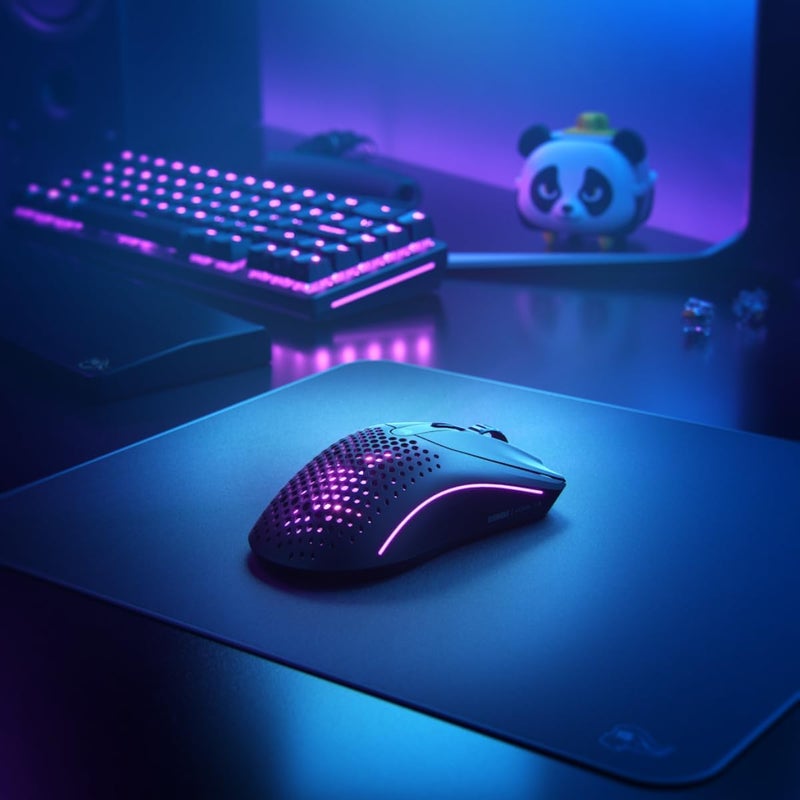 Glorious Gaming Model O 2 Wireless Gaming Mouse - Hybrid 2.4GHz & Bluetooth Wireless, 68g Superlight, Long Battery Life, 26k BAMF 2.0 Sensor, RGB, Ambidextrous, 6 Buttons, PTFE Feet - Black - Image 2
