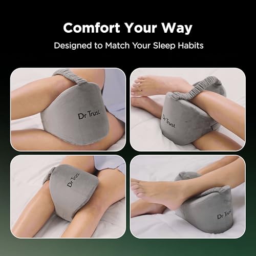 Dr Trust USA Orthopedic Knee and Leg Pillow Memory Foam for Men and Women Knock Knee,Calf and Thigh Cushion to Elevate legs-341 - Image 4