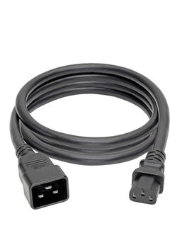 DKURVE® C20 to C13 Extension Heavy Duty Power Cable Black 1.5MM, Length 3Meter