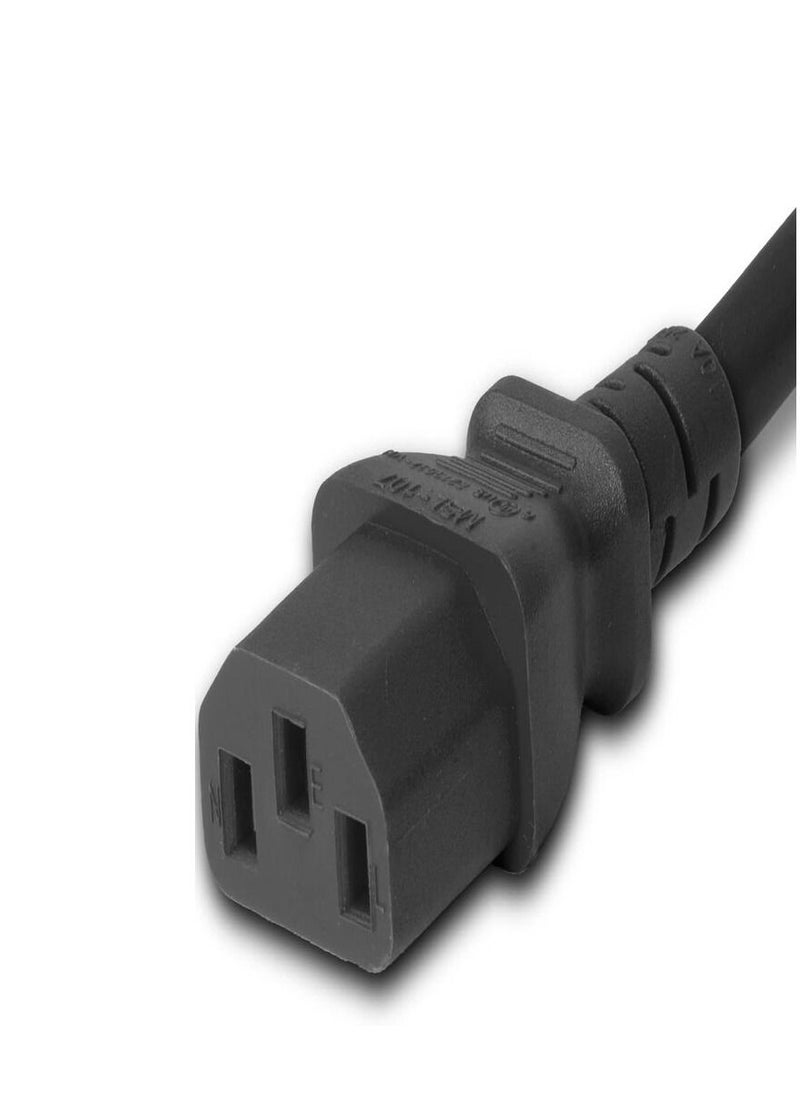 DKURVE - DKURVE® C20 to C13 Extension Heavy Duty Power Cable Black 1.5MM, Length 3Meter - Image 1