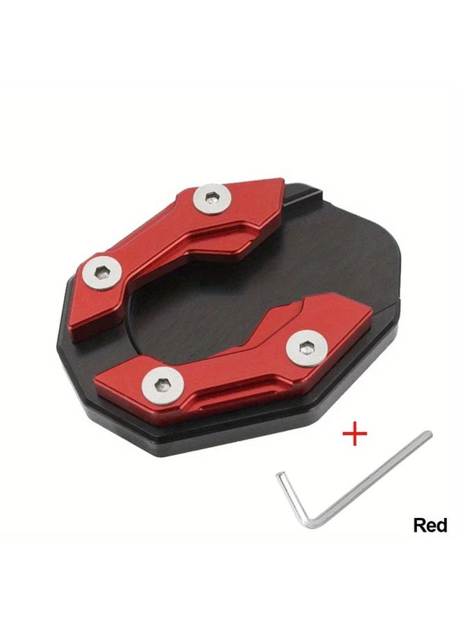 Golden Motorcycle Kickstand Extender 2pcs Aluminum Alloy Foot Pad Support Plate - Image 5