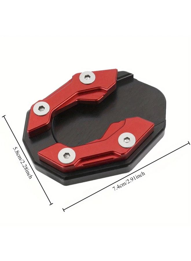 Golden Motorcycle Kickstand Extender 2pcs Aluminum Alloy Foot Pad Support Plate - Image 4