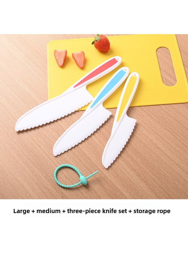 Children's Fruit Knife Set Kindergarten Early Education Special Toy Plastic Does Not Hurt Hands Baby Knife Safety Combination