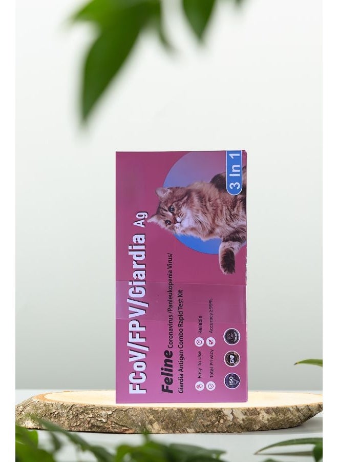 Accurate, Fast & Easy FCoV/FPV/Giardia Ag Antigen Rapid Test Kit - Reliable Feline Health Screening - Image 3
