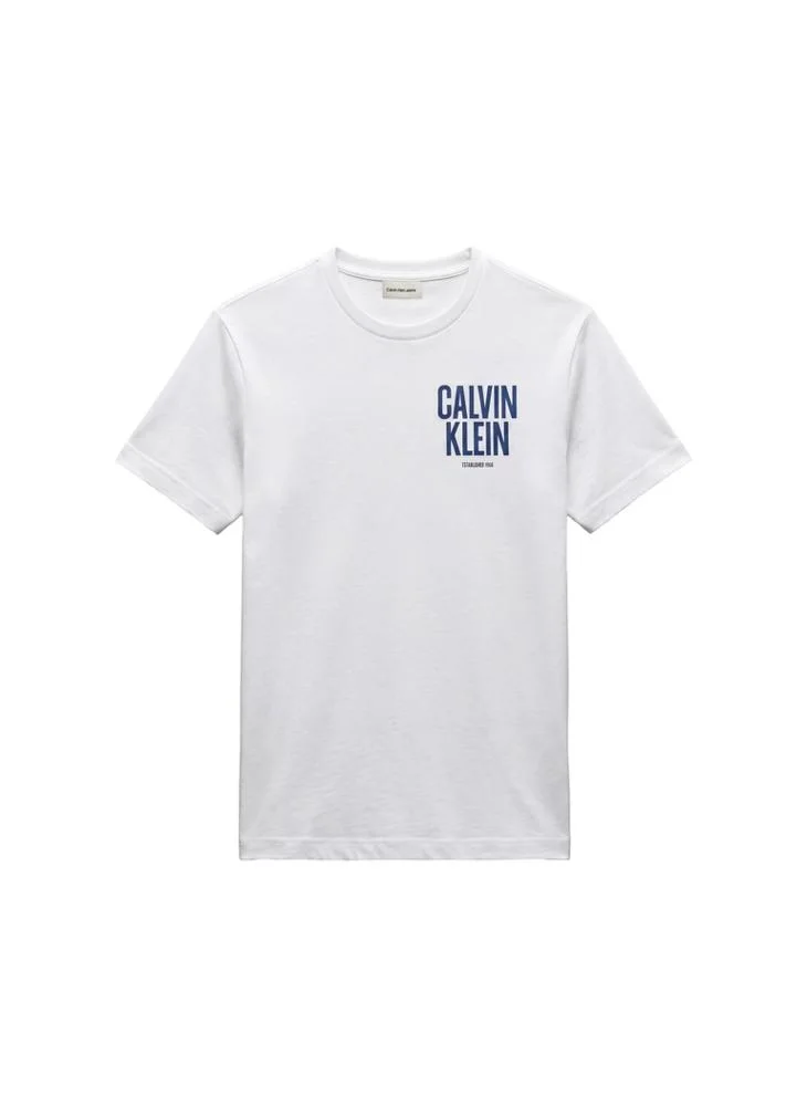 Calvin Klein Jeans  Block Logo Crew Neck T-Shirt for Men | Best Price UAE