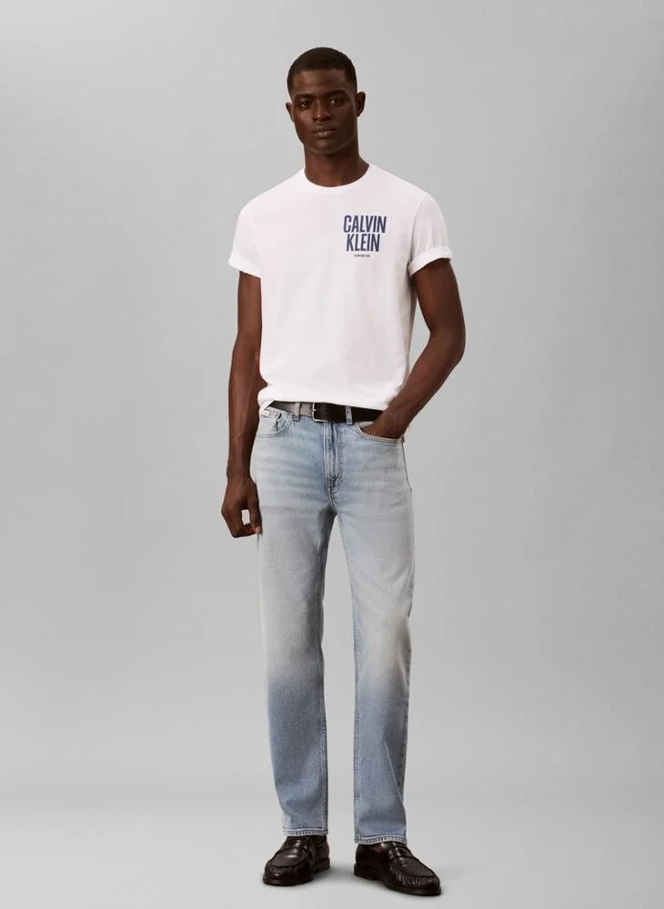 Calvin Klein Jeans  Block Logo Crew Neck T-Shirt for Men | Best Price UAE
