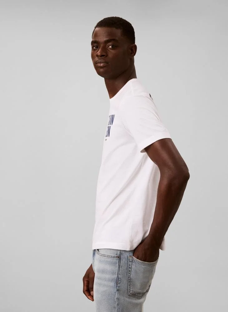 Calvin Klein Jeans  Block Logo Crew Neck T-Shirt for Men | Best Price UAE