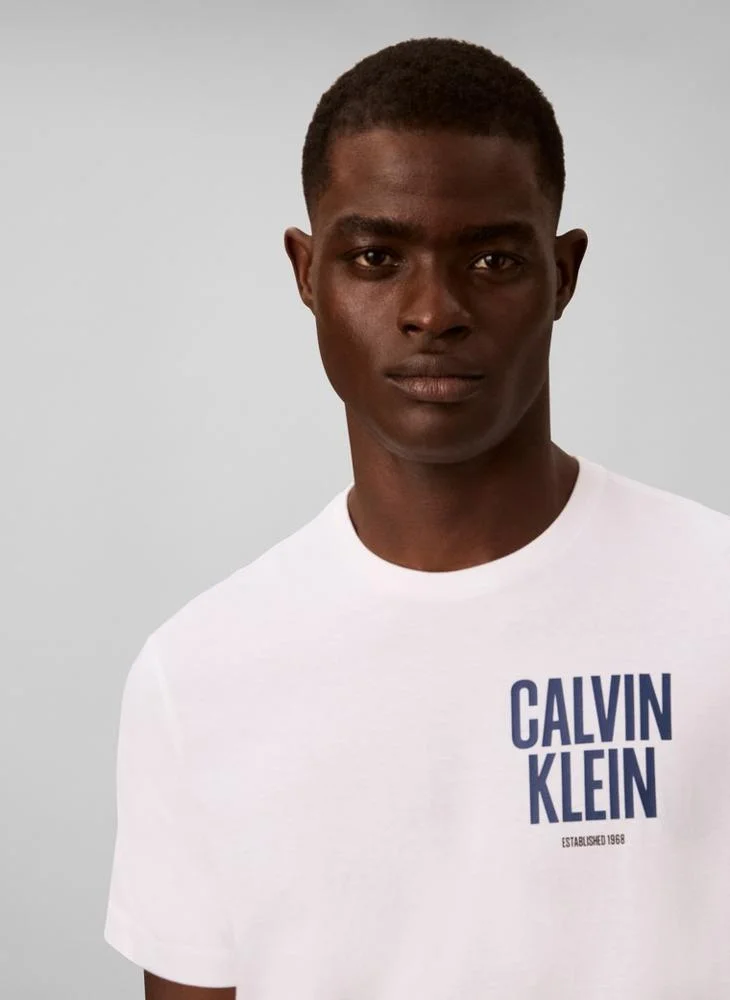 Calvin Klein Jeans  Block Logo Crew Neck T-Shirt for Men | Best Price UAE