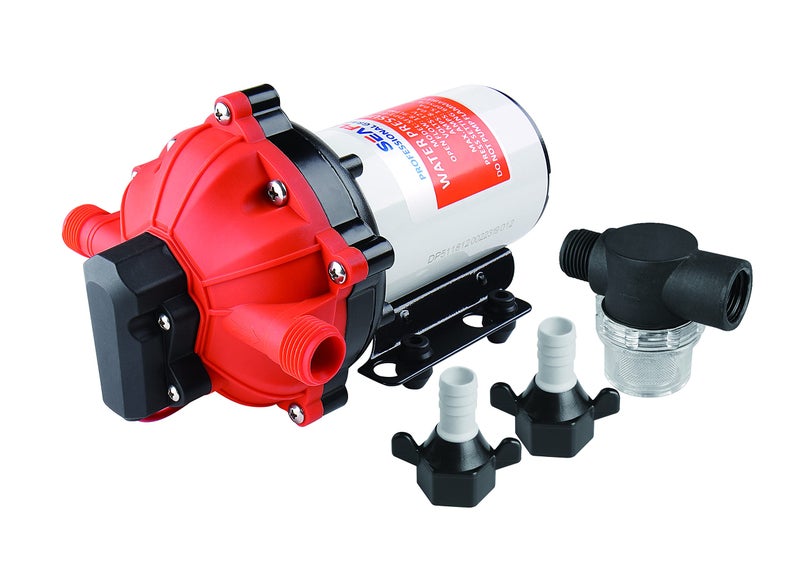 lighteu®, Seaflo DC 12V 18.9LPM 5.5GPM 5-Chamber Water Pressure Membrane Pump 60PSI 51s Pressure Pump for Marine, Boats, Yacht, Caravan, Camping, Outdoor, Garden. - Image 2