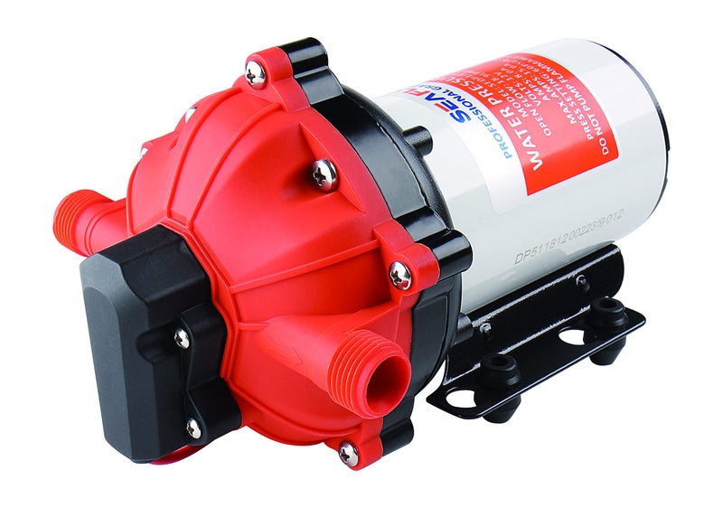 lighteu®, Seaflo DC 12V 18.9LPM 5.5GPM 5-Chamber Water Pressure Membrane Pump 60PSI 51s Pressure Pump for Marine, Boats, Yacht, Caravan, Camping, Outdoor, Garden. - Image 1