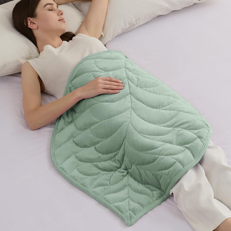 Kaisa Weighted Blanket for Adults (5 lbs,23"x29"), Soft Heavy Blanket Machine Washable, Small Size Weighted Blankets with Glass Beads for Couch and Bed, Sage Green - Image 1