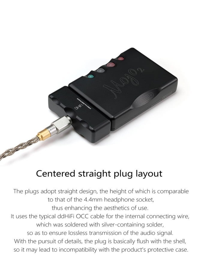 DD ddHiFi DJ44MOJO 4.4mm Ground Pin Adapter Exclusively for Chord Mojo, Allowing You to Use 4.4mm Earphones on MOJO (SE Output) - Image 5