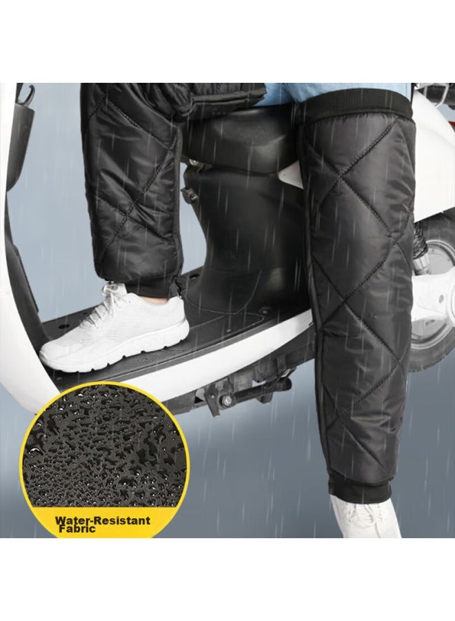 Lac Winter Motorcycle Knee Pads, Electric Bike And Bicycle Warm Padded Leg Guards, Cold-proof For Men And Women, 70cm - Image 3