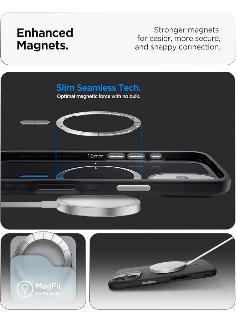 Spigen Nano Pop MagFit iPhone 17 MagSafe Case Cover Mil Grade - Black Sesame - Image 3