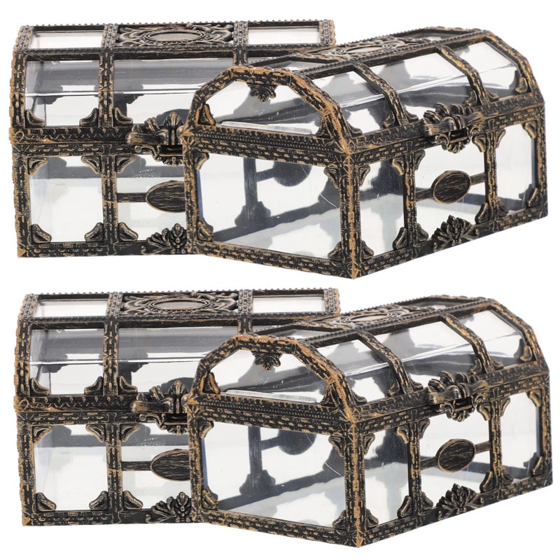 4Pcs Pirate Treasure Chest Candy Box Toy For Kids Birthday Party Favors - Image 2