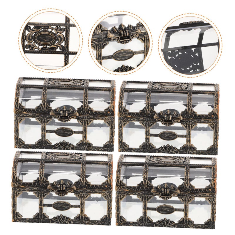 4Pcs Pirate Treasure Chest Candy Box Toy For Kids Birthday Party Favors - Image 5