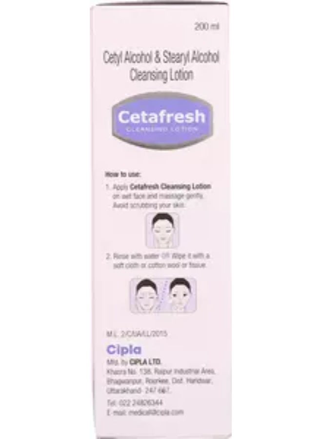 Cipla Cetafresh Cleansing Lotion (1 Pack) 200ml - Image 3