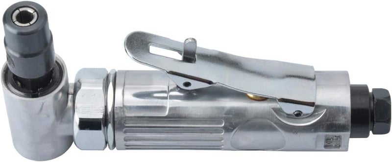 PROSHI 1/4-Inch 90° Angle Air Die Grinder, Mini Pneumatic Angle Die Grinder, Compact Air-Powered Grinder for Grinding, Polishing, Porting, and Deburring - Polished Finish - Image 5