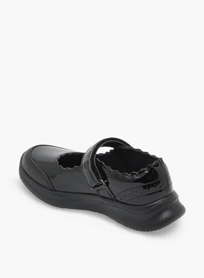 Dash BLACK Girls Hook & Loop Mary Jane School Shoes for Women | Best Price UAE