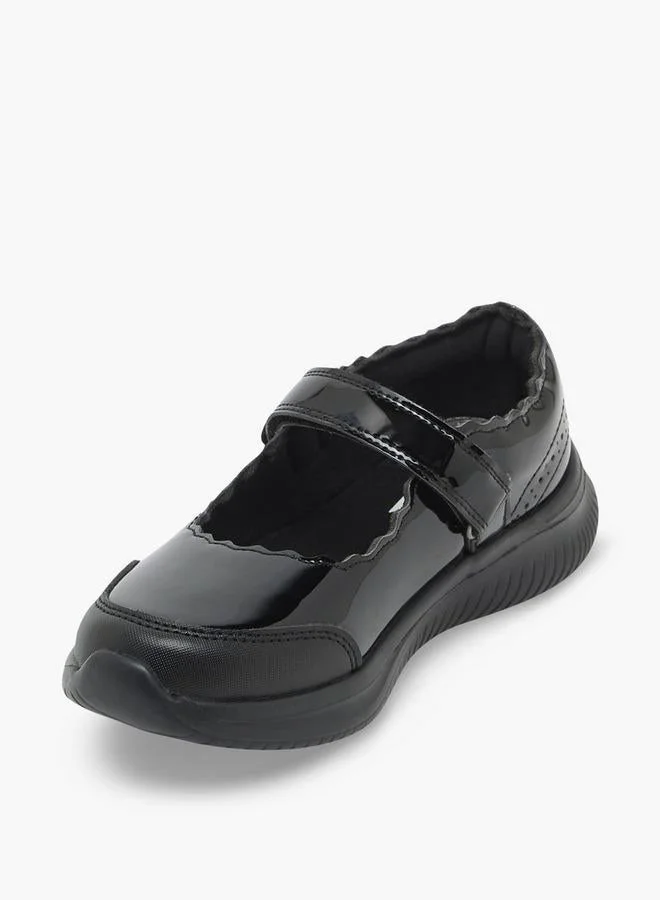 Dash BLACK Girls Hook & Loop Mary Jane School Shoes for Women | Best Price UAE