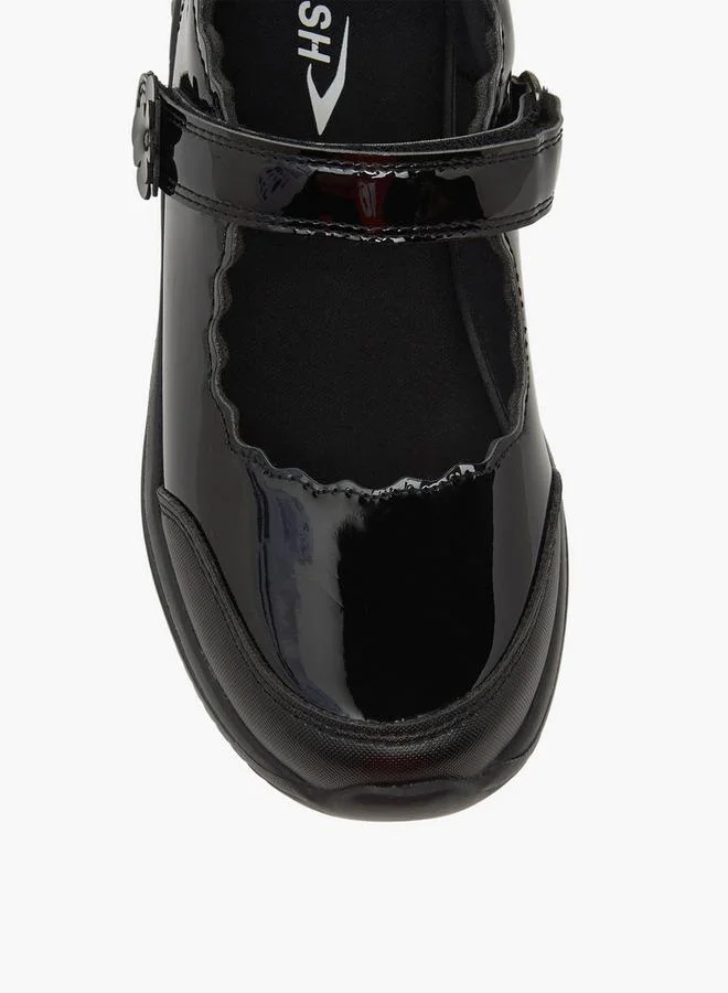 Dash BLACK Girls Hook & Loop Mary Jane School Shoes for Women | Best Price UAE