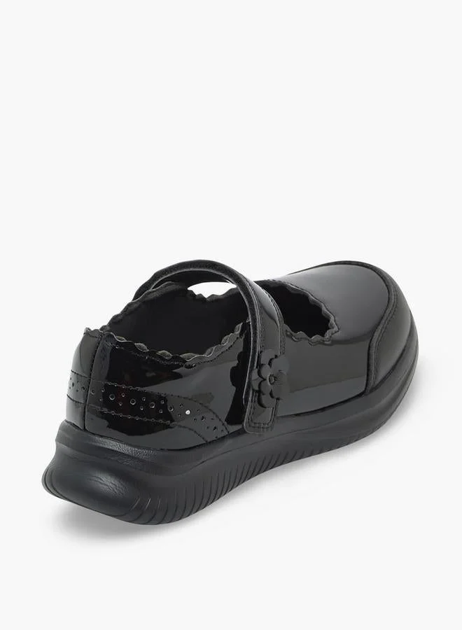 Dash BLACK Girls Hook & Loop Mary Jane School Shoes for Women | Best Price UAE