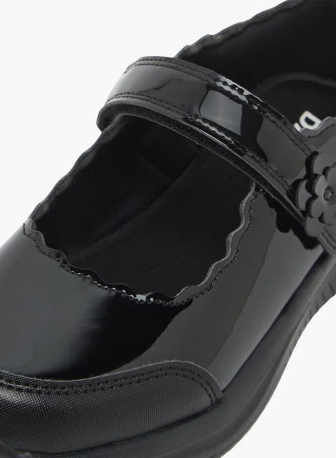 Dash BLACK Girls Hook & Loop Mary Jane School Shoes for Women | Best Price UAE