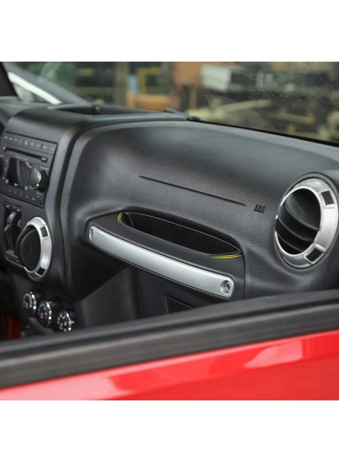 RESTBONE Compatible with Wrangler Accessories 2011-2018 Jeep Wrangler JK JKU Car 2 4 Door Passenger Storage Tray Organizer Grab Handle Accessory Box - Image 5