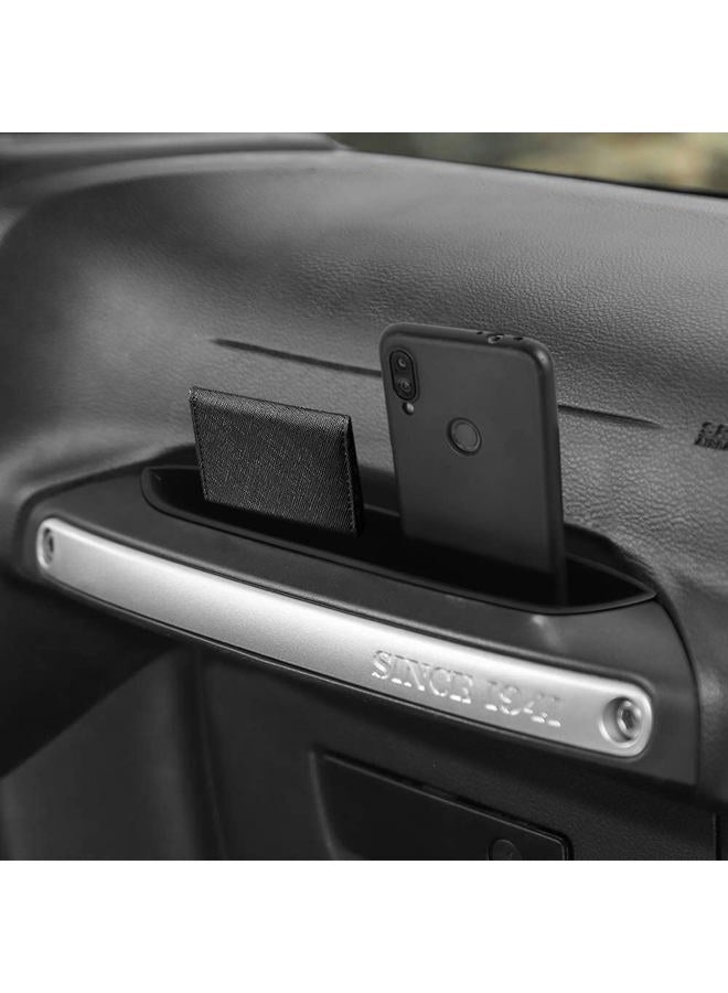 RESTBONE Compatible with Wrangler Accessories 2011-2018 Jeep Wrangler JK JKU Car 2 4 Door Passenger Storage Tray Organizer Grab Handle Accessory Box - Image 2