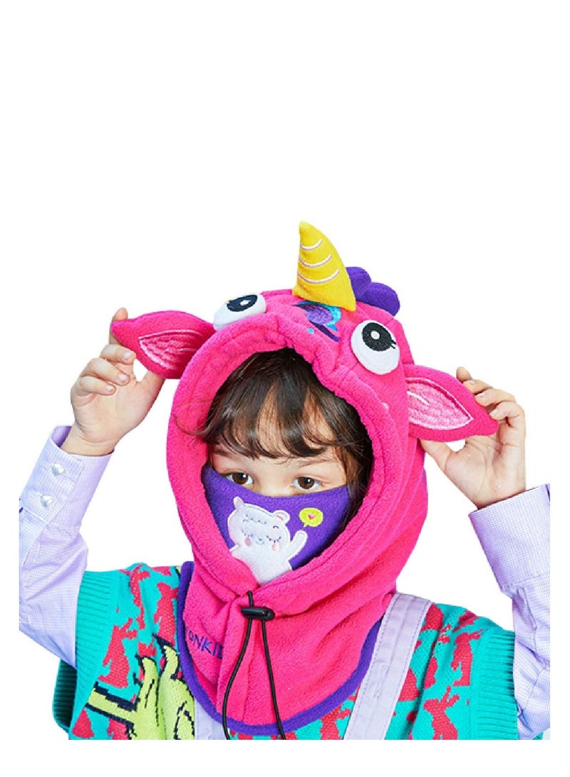 SYOSI Kids Fleece Balaclava Ski Face Mask, Windproof Thicken Winter Hat Neck Warmer, Hood Windproof Adjustable for Boys Girls Skiing Snowboarding Skating Cycling Hiking Outdoor - Image 1