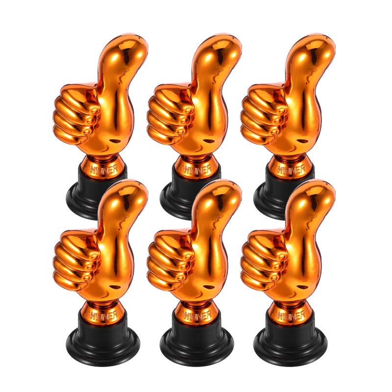 6pcs Unique Design Thumb Trophies Mini Award Cups For Party Awards Sports Rewards Game Night Prizes And Event Giveaways - Image 4