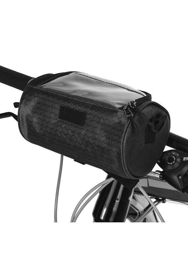 Generic - Bike Handlebar Bag Bicycle Front Frame Storage Bag Mobile Phone Mount Bag - Image 1