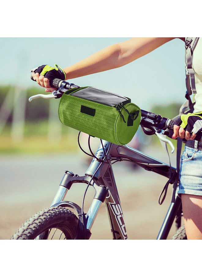 Generic - Bike Handlebar Bag Bicycle Front Frame Storage Bag Mobile Phone Mount Bag - Image 1