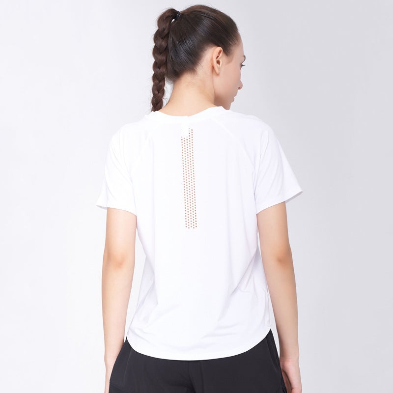 Generic Breathable Plus Size Sports Tee for Women Black - Image 3