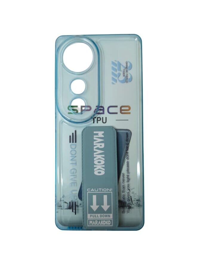 Marakoko Case Cover For Vivo V40 With Magnetic Hand Grip Sky Blue/White - Image 2