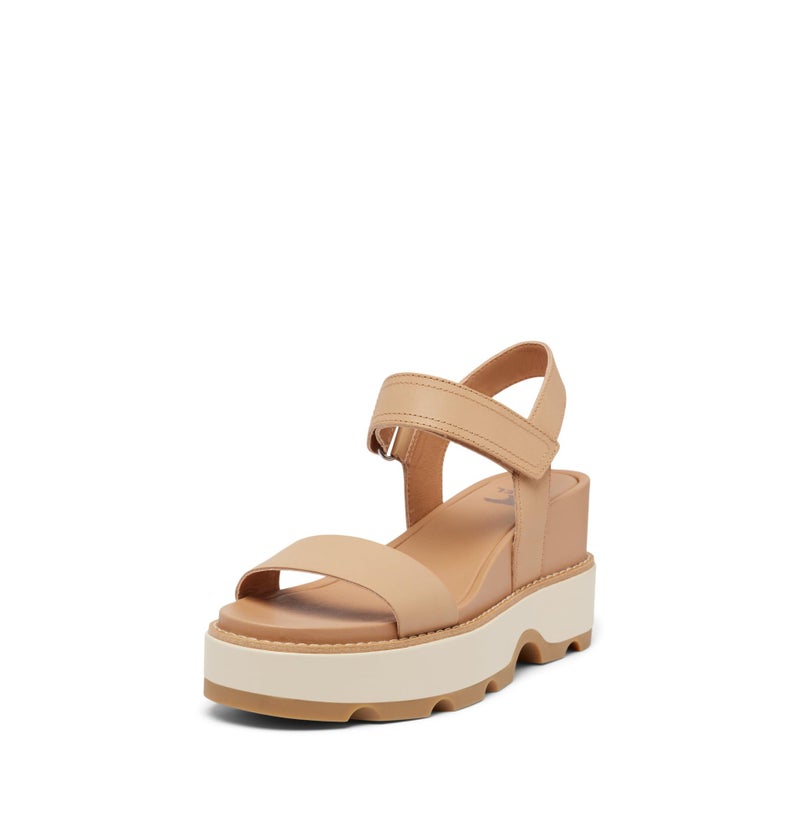 Sorel Women's Contemporary Wedge Sandal, Honest Beige/Bleached Ceramic, 11 - Image 1