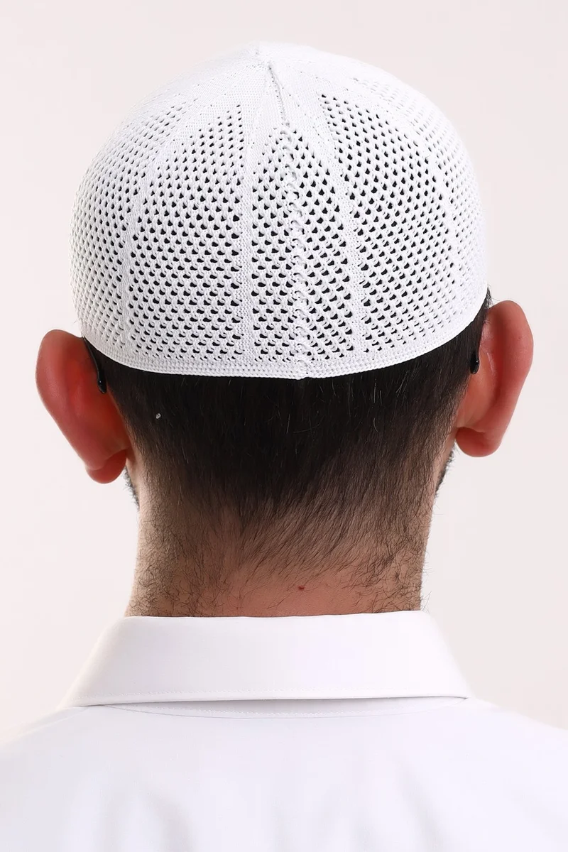 İhvan Online Machine Knitted Lycra Lace Prayer Skull