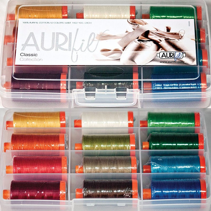 Aurifil Aurifil Thread Set Classic Collection 50wt Cotton 12 Large 1422 yard Spools 