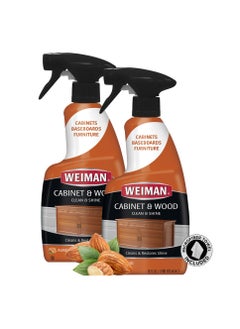 Weiman Cabinet & Wood Clean & Shine Clean and Protect Spray - For Wood Cabinets, Furniture, Tables, Baseboards, Trim and more! 16 oz, 2 PACK  - Image 4