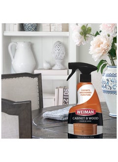 Weiman Cabinet & Wood Clean & Shine Clean and Protect Spray - For Wood Cabinets, Furniture, Tables, Baseboards, Trim and more! 16 oz, 2 PACK  - Image 5