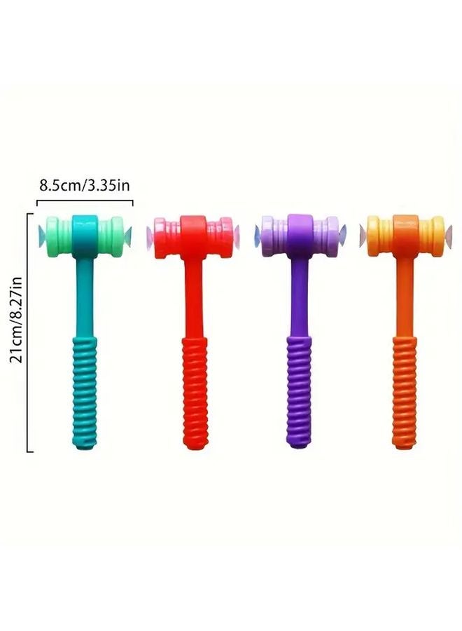 مطرقة الطرق ذات الماصة الزرقاء والخضراء، مزدوجة الجوانب بمقبض غير قابل للانزلاق لألعاب الفصول الدراسية - Image 3