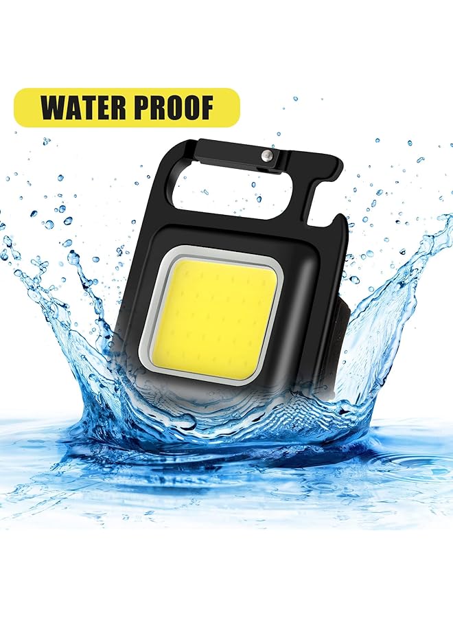 KASTWAVE Keychain Flashlight 1500 Lumens Bright Rechargeable Keychain 6 Light Modes Magnetic Keychain Flashlights Pocket Keychain Light with Bracket and Screwdriver for Camping and Hiking - Image 2