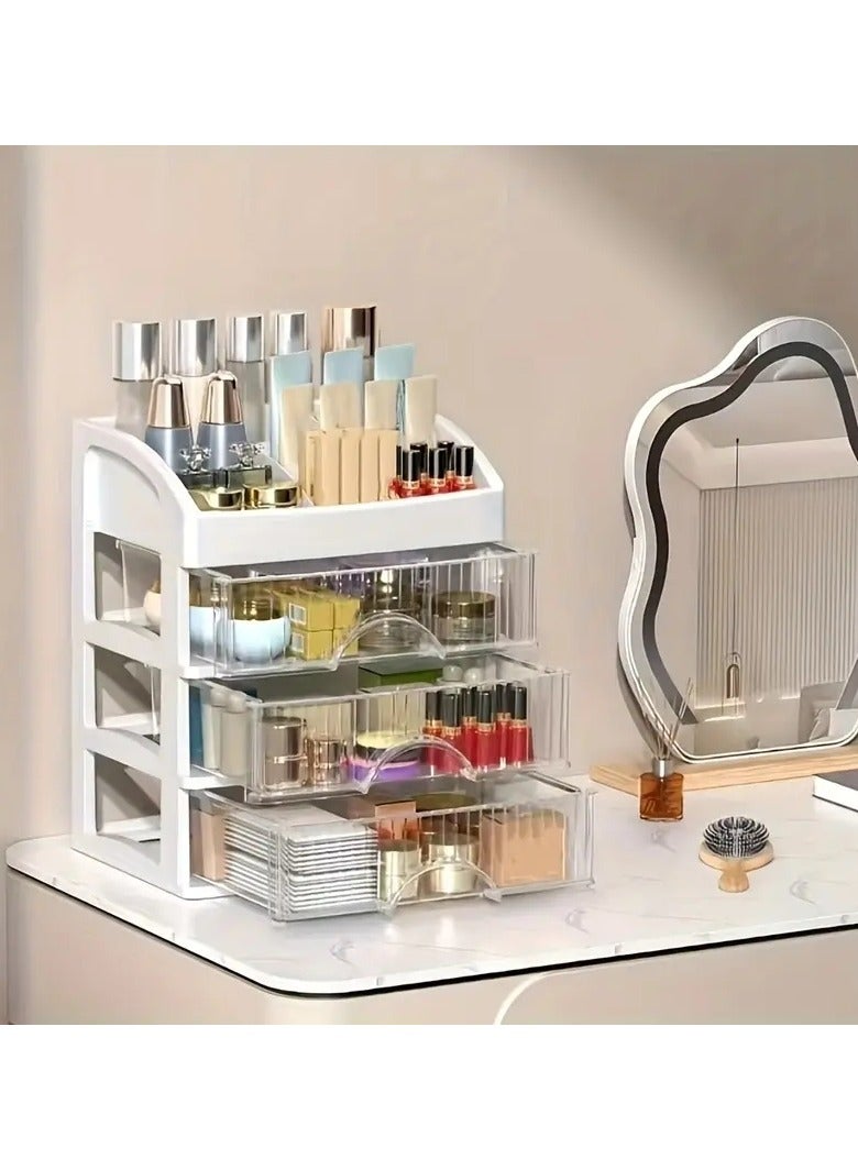 ORiTi Makeup Organizer For Vanity, Large Capacity Desk Storage Box With Drawer For Dresser, Bathroom & Countertop, Great Holder For Cosmetics, Perfume, Skincare & Toiletries - Image 3